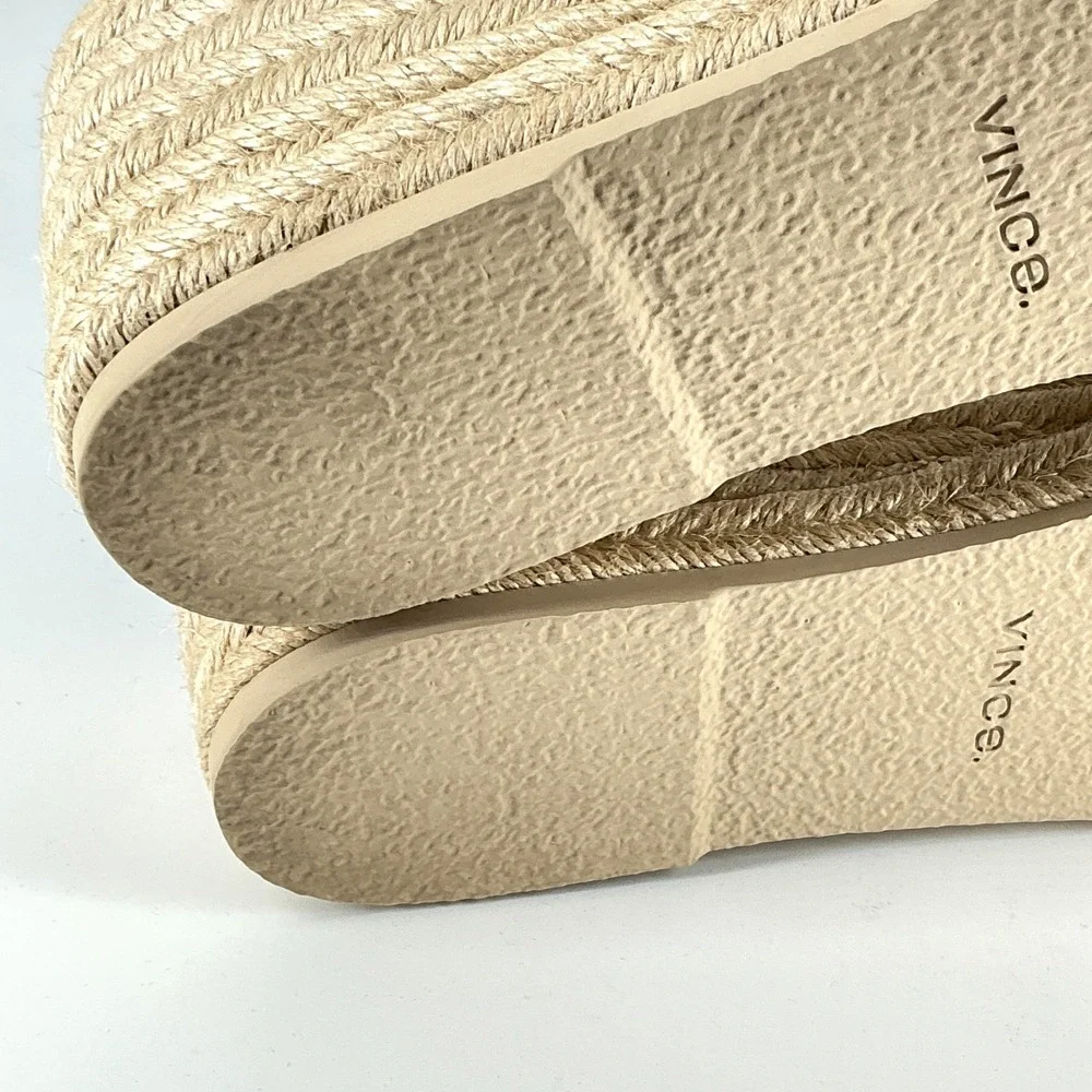 Vince Size 9.5 Olive Suede Black‎ Leather Platform Espadrille NEW Sandals $330
